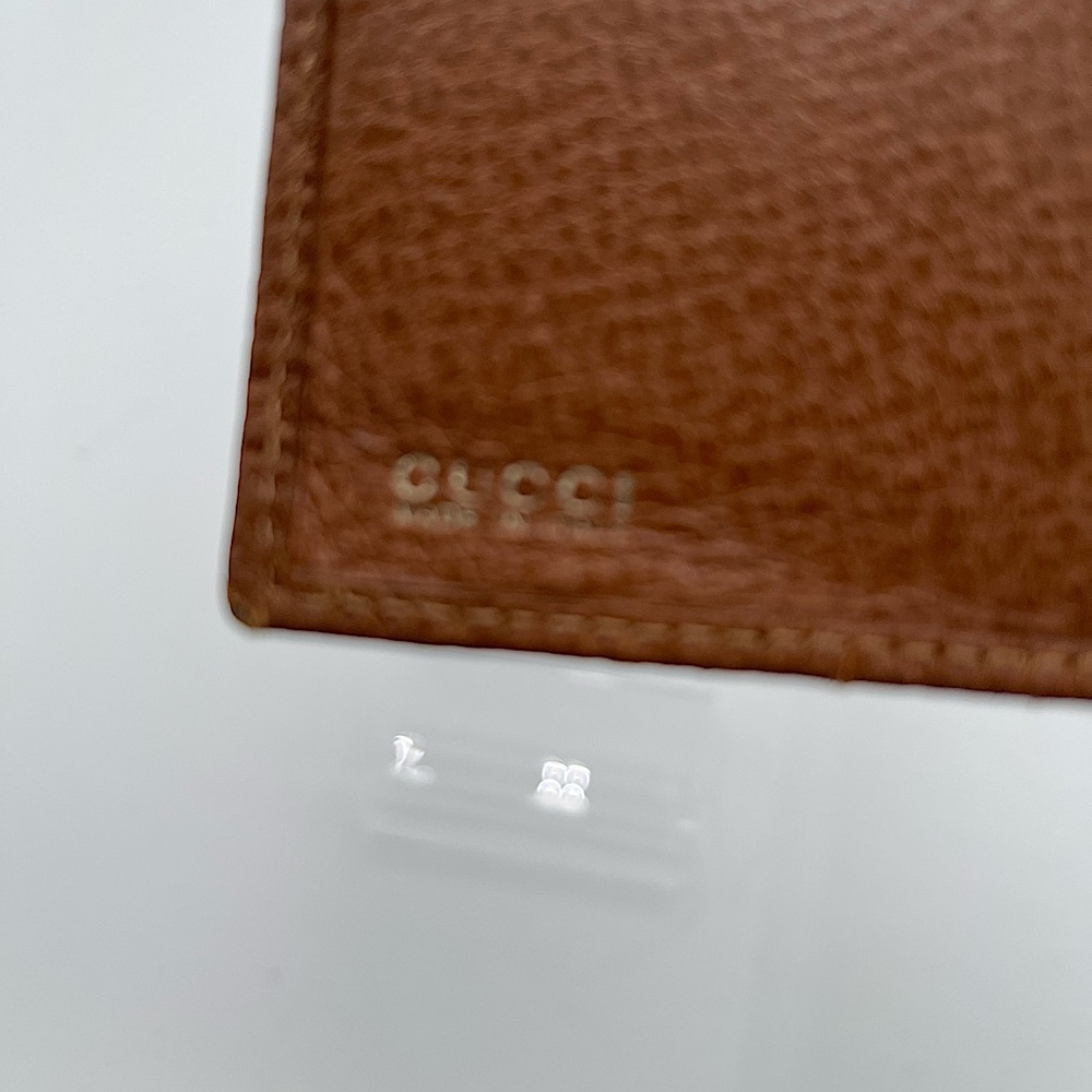 Gucci Brown Leather Wallet with Gold-Toned Closure - Picture 5 of 8